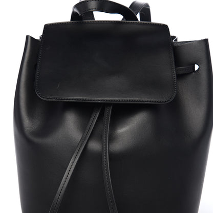 Mansur Gavriel Calfskin Mini Backpack Bag Black 10 of 11