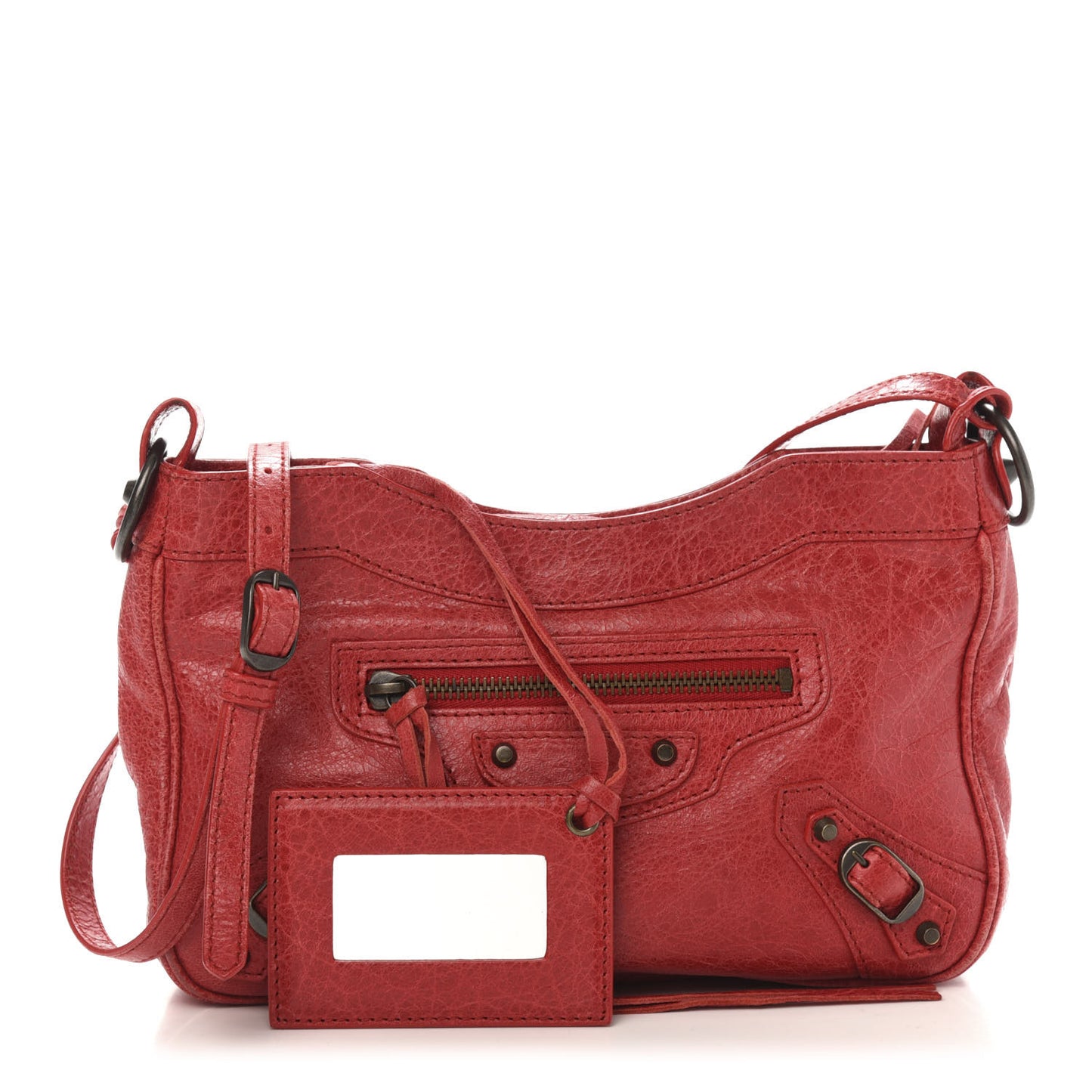 Agneau Classic Hardware Hip Rouge Cardinal