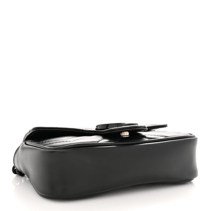 Gucci Calfskin Matelasse Monochrome GG Marmont Chain Belt Bag Black 4 of 11