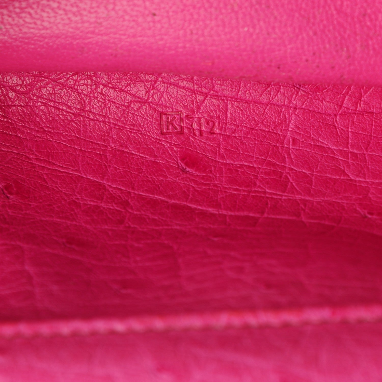 Hermes Ostrich Agenda Cover Fuchsia 7 of 7