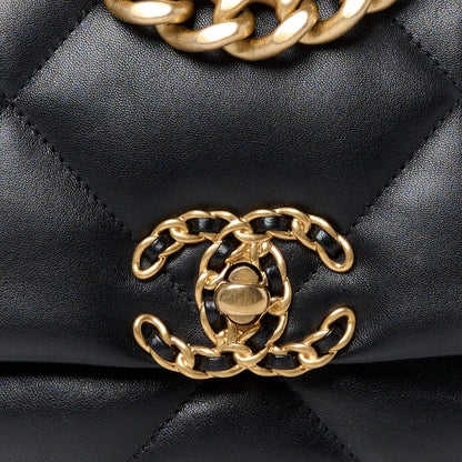 Chanel Lambskin Quilted Medium Chanel 19 Flap Black 8 of 10