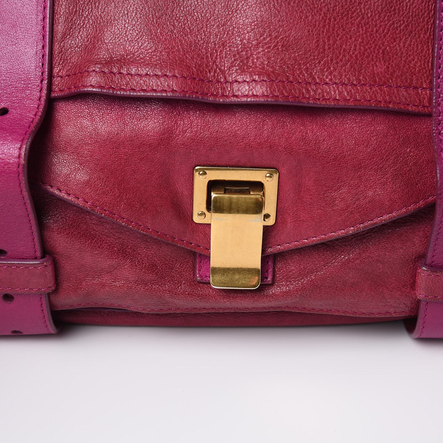 Lambskin Large Bi-Color PS1 Satchel