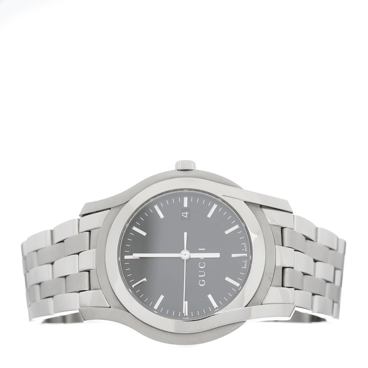 Gucci Stainless Steel 38mm 5500XL Quartz Watch Black 2 of 4