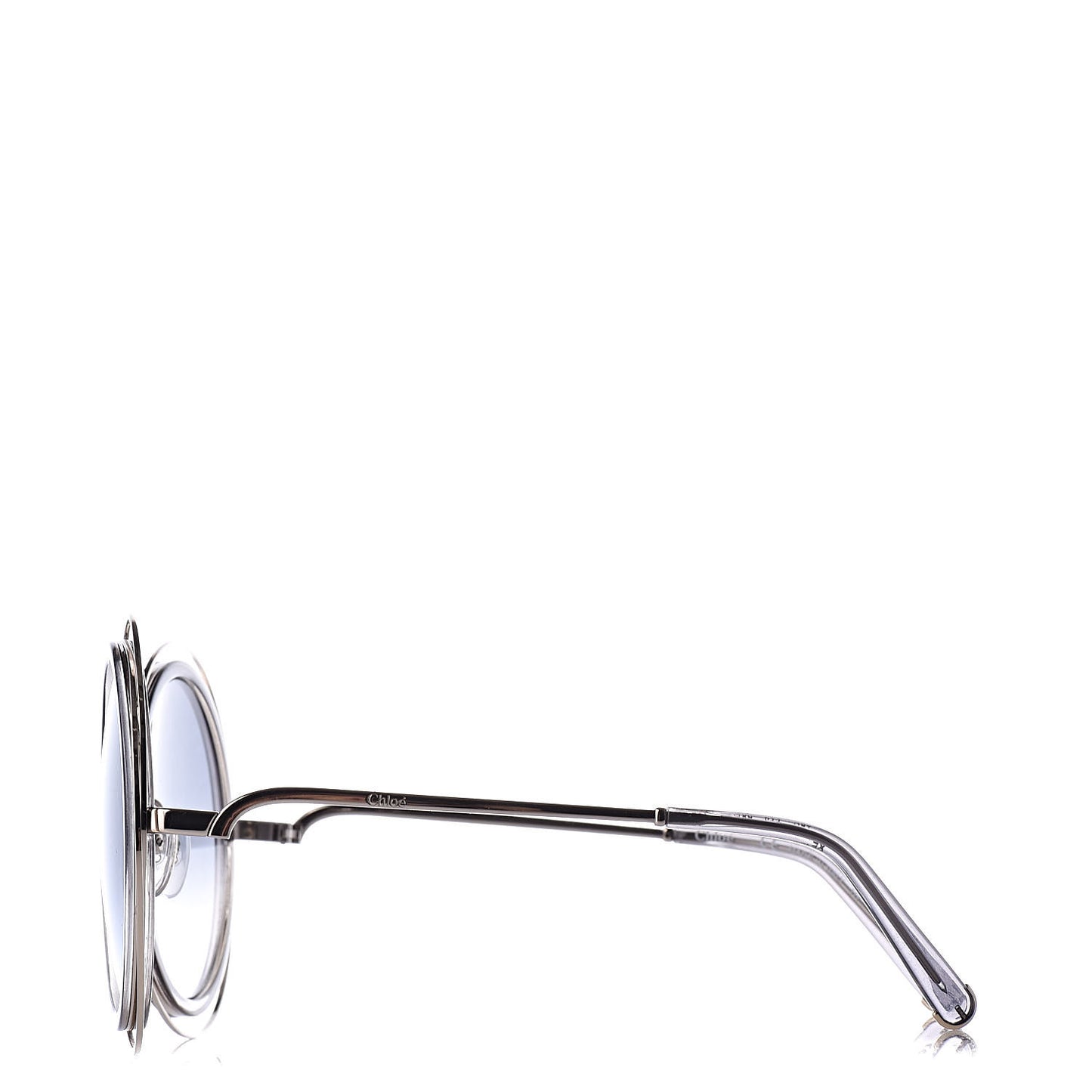 Oversized Round Carlina Sunglasses CE120S Silver