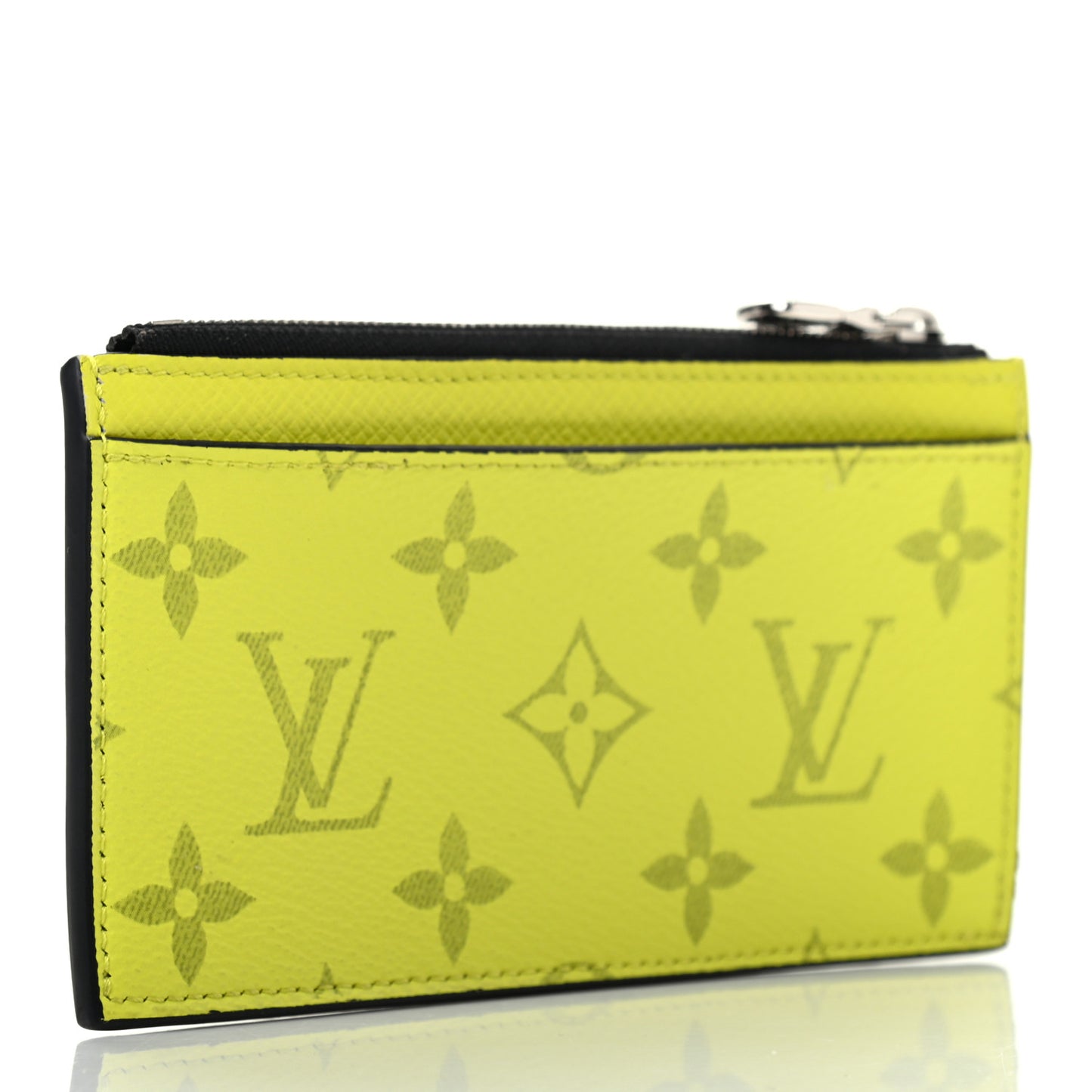 Monogram Taiga Coin Card Holder Yellow