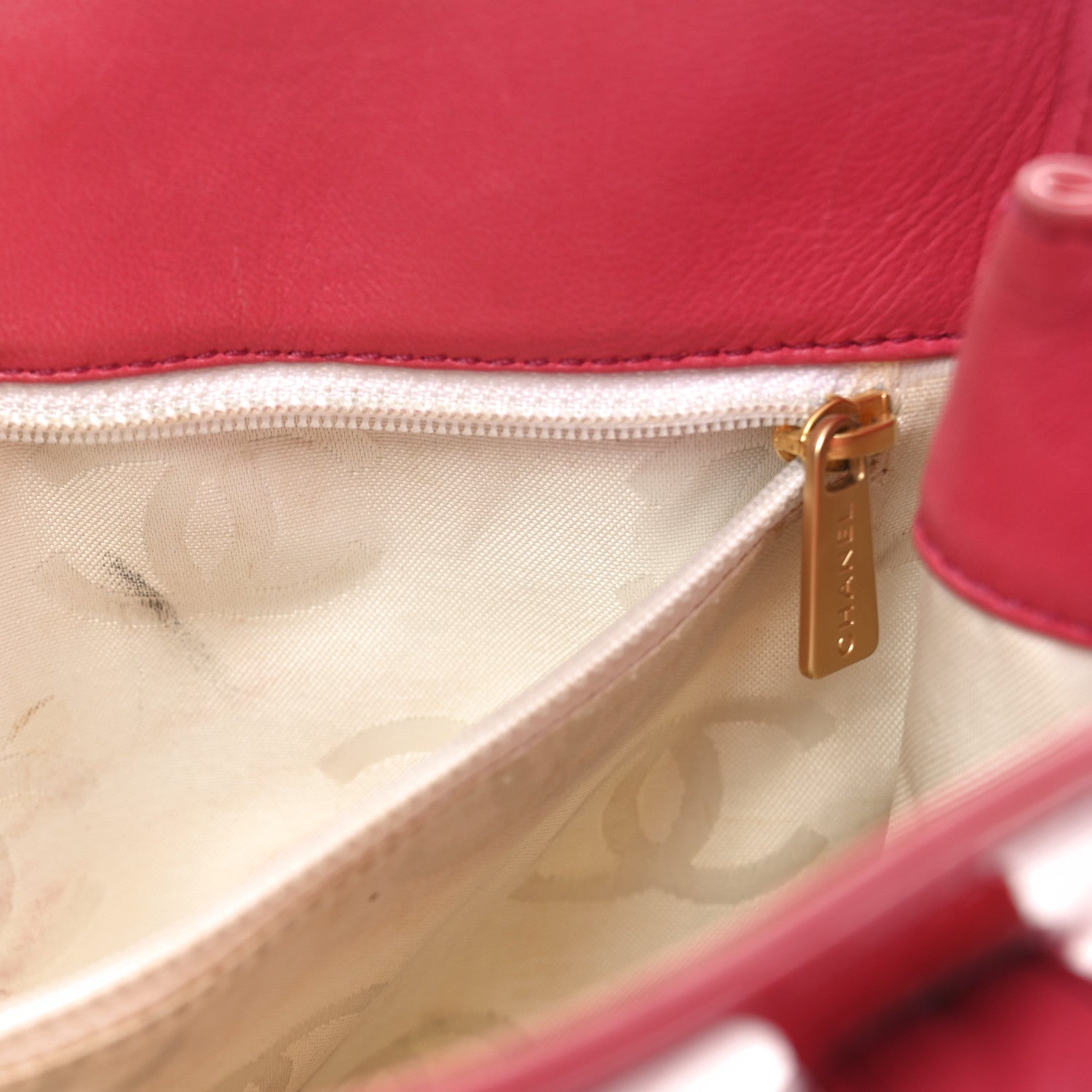Chanel Patent CC Mini Tote Red 12 of 12