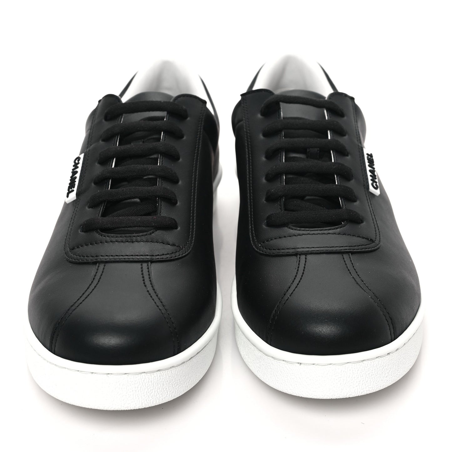 Calfskin CC Mens Sneakers 46 Black