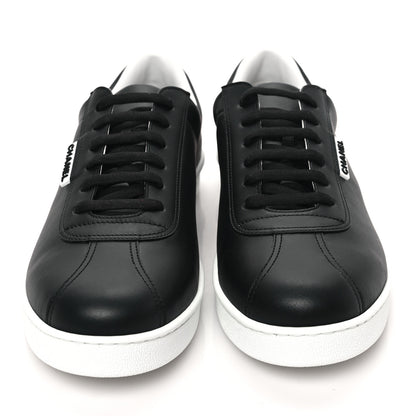 Chanel Calfskin CC Mens Sneakers 46 Black 2 of 8