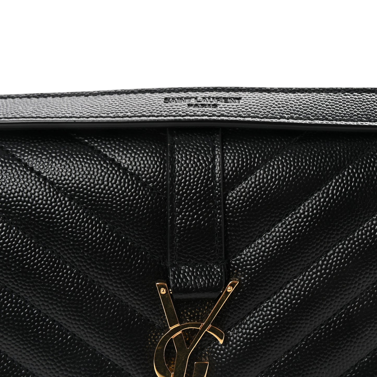 Grain De Poudre Textured Mixed Matelasse Triquilt Medium Monogram Satchel Black