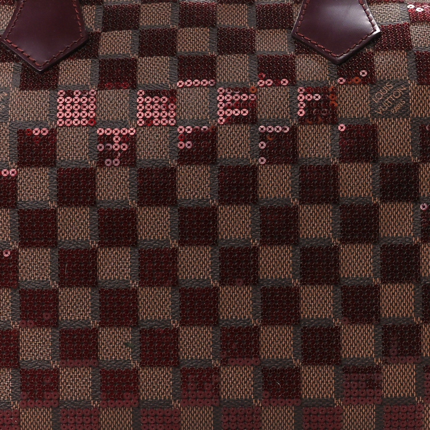 Louis Vuitton Damier Paillettes Speedy 30 Rouge 9 of 11
