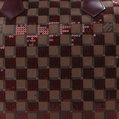 Louis Vuitton Damier Paillettes Speedy 30 Rouge 9 of 11