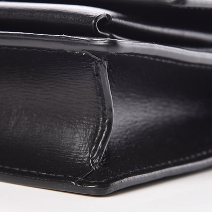Saint Laurent Calfskin Monogram Sunset Chain Wallet Black 9 of 10