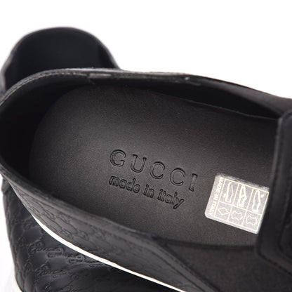 Gucci Microguccissima Mens Slip On Sneakers 8 Black 7 of 9