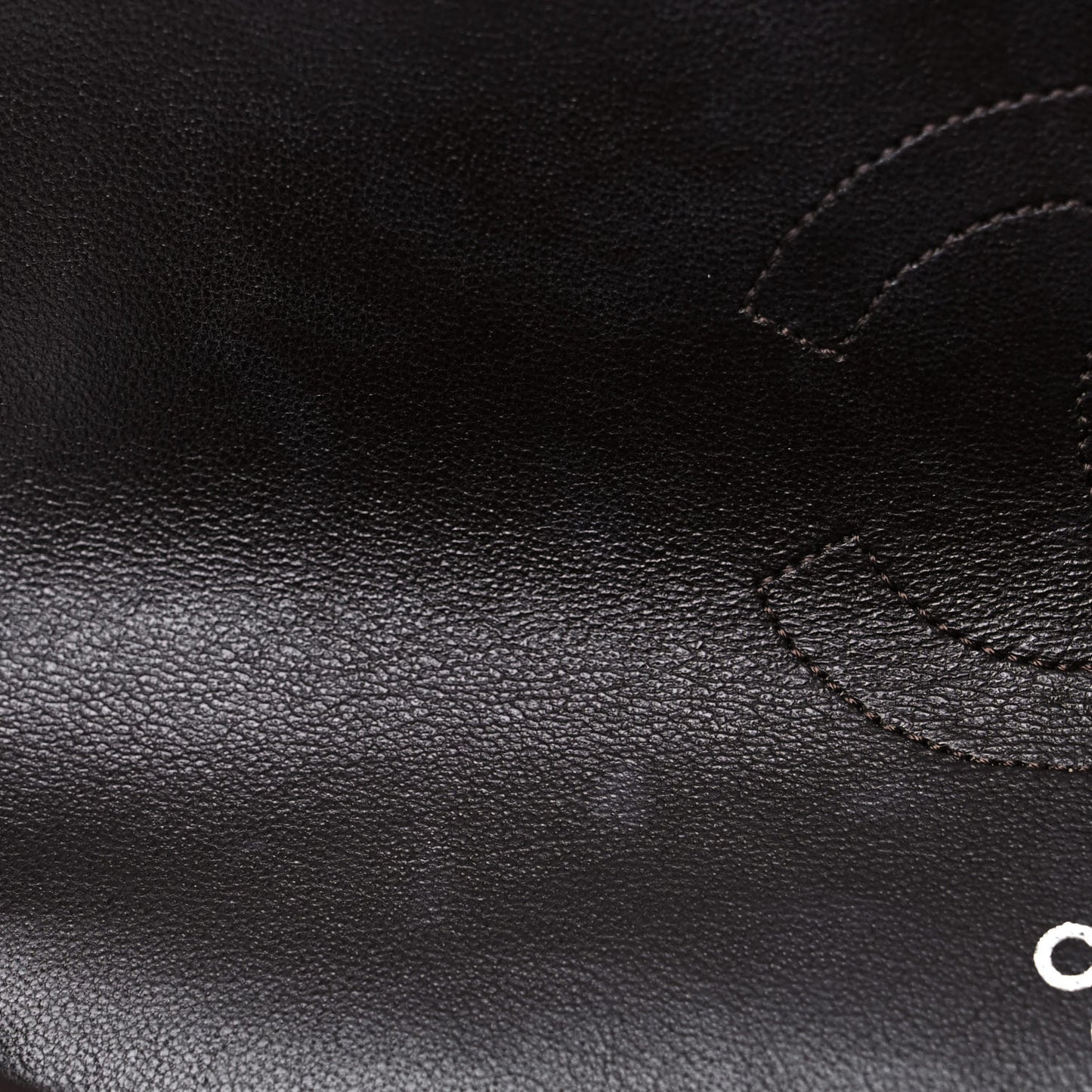Lambskin Quilted Medium Double Flap Dark Brown