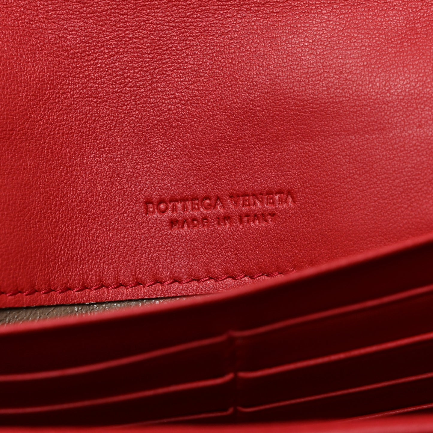 Nappa Intrecciato Continental Flap Wallet Cassis