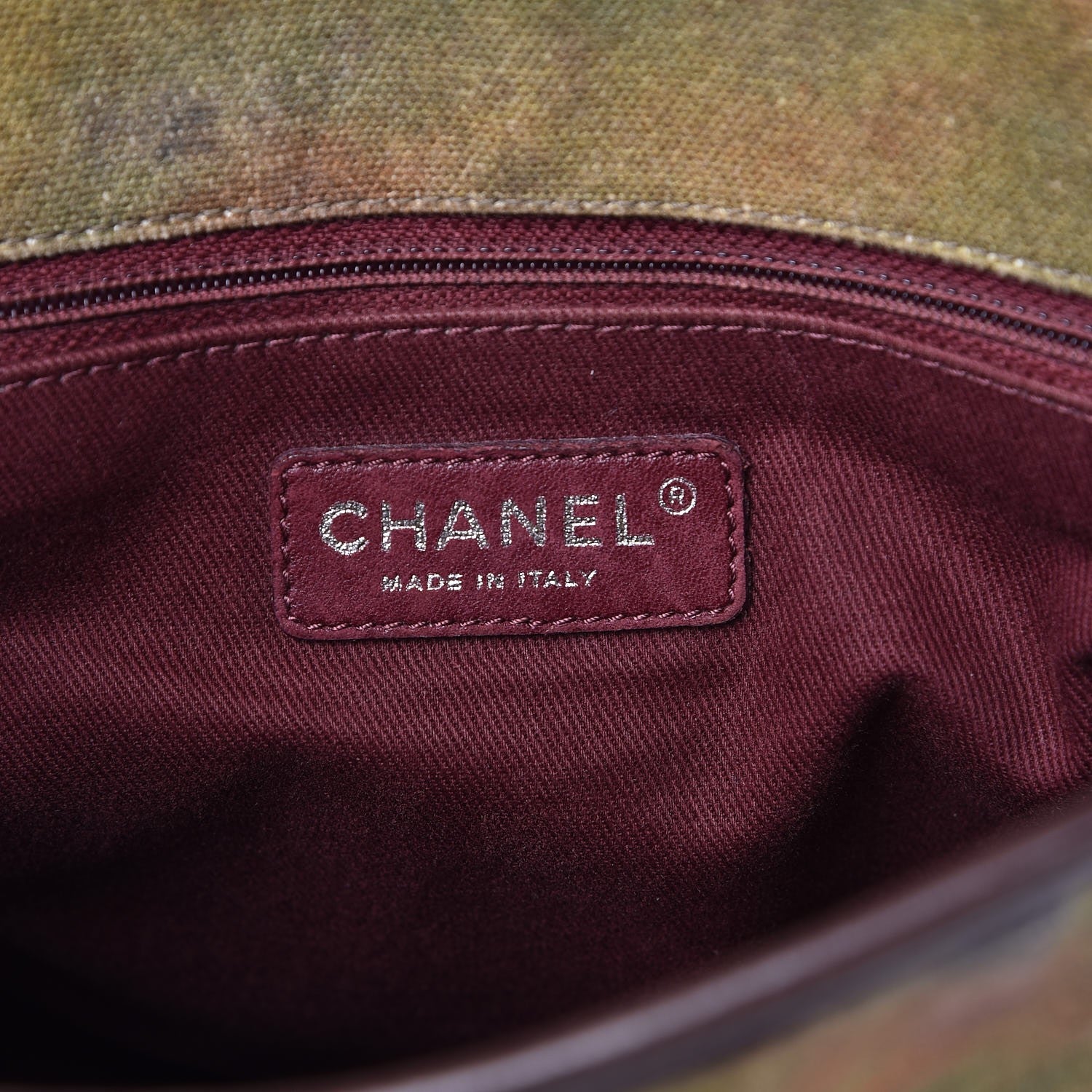 Chanel Washed Toile Graffiti On The Pavements Messenger Khaki Multicolor 6 of 11