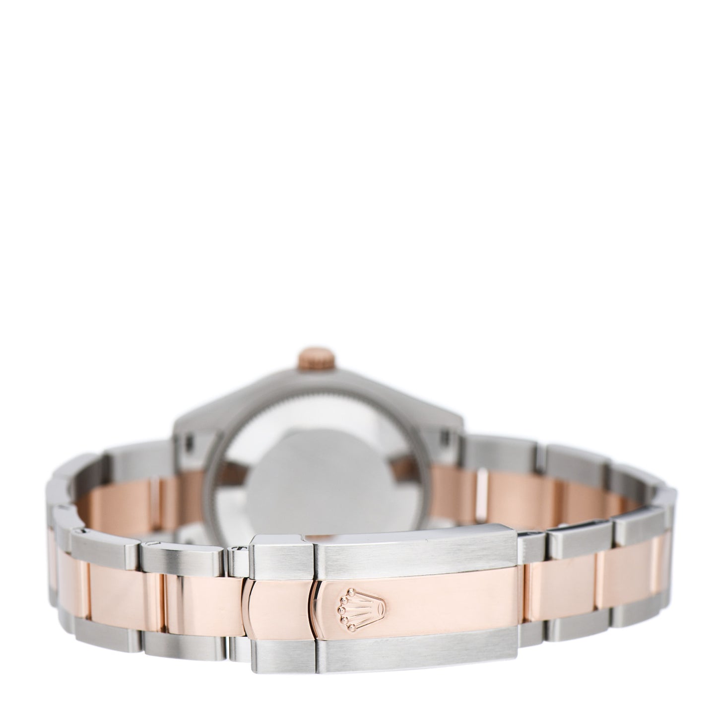 Stainless Steel 18K Everose Gold Diamond 31mm Oyster Perpetual Datejust Watch Silver 278241