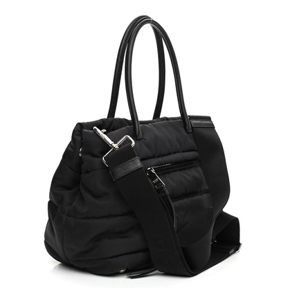 Prada Tessuto Nylon Bomber Tote Black 3 of 9