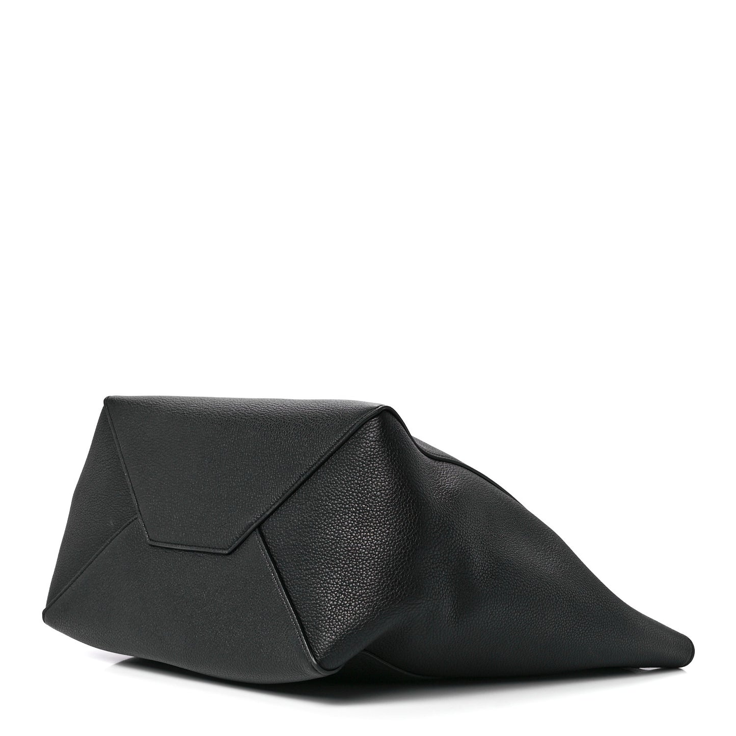 Soft Grained Calfskin Small Belt Cabas Phantom Black