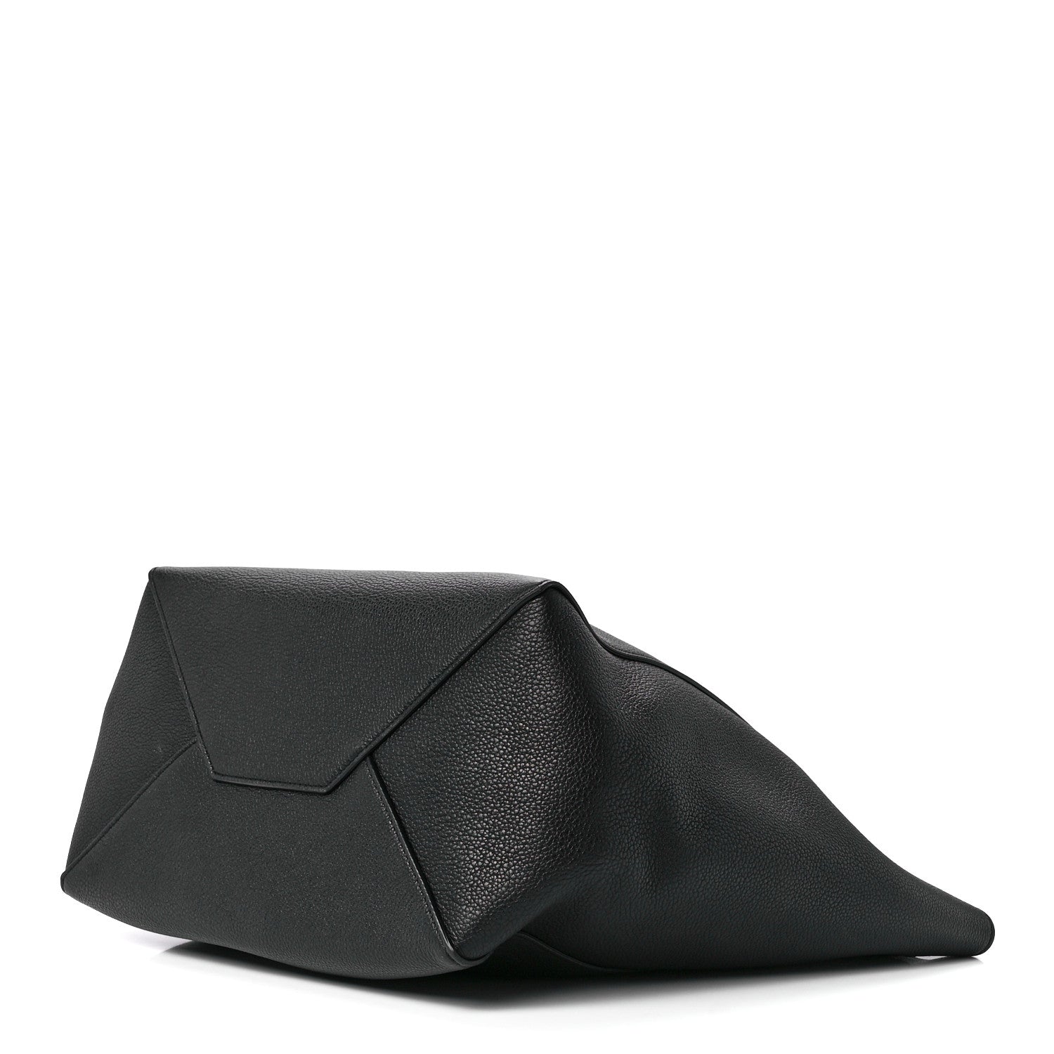 Celine Soft Grained Calfskin Small Belt Cabas Phantom Black 9 of 11