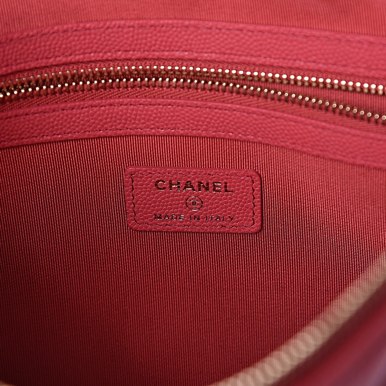 Chanel Caviar Quilted Medium Cosmetic Case Pink 6 of 7