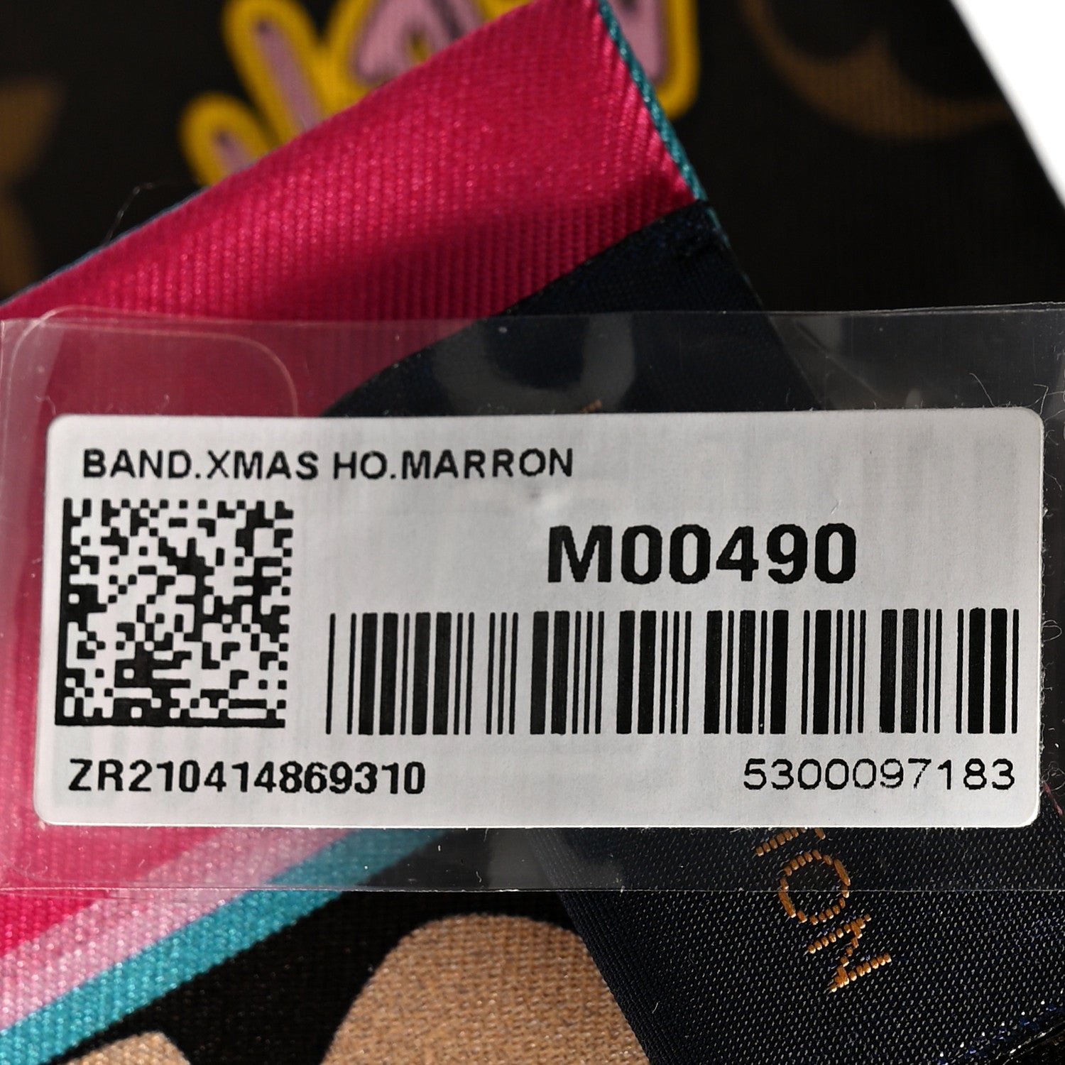 Louis Vuitton Silk Monogram 2021 Hollywood Christmas Animation Bandeau Marron 3 of 3