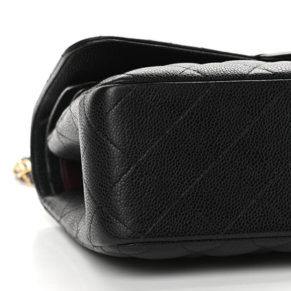 Chanel Caviar Quilted Jumbo Double Flap Black 7 of 8