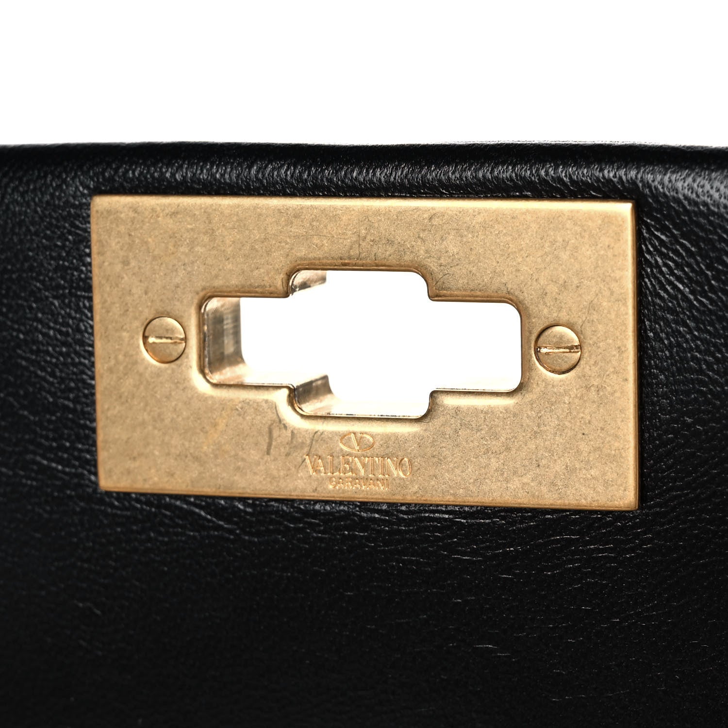 Valentino Garavani Nappa Large Roman Stud Shoulder Bag Black 10 of 10