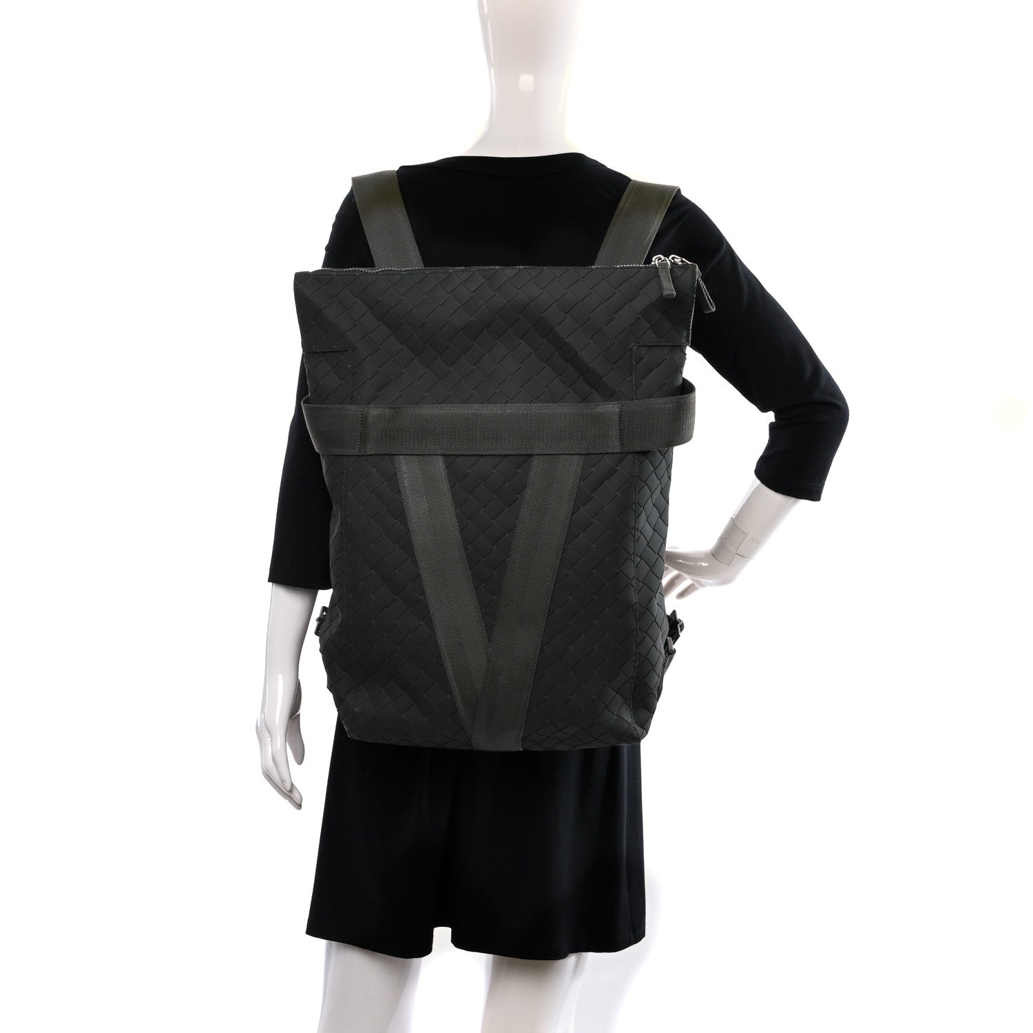 Bottega Veneta Intreccio Rubber Backpack Camping 2 of 15