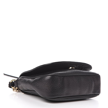 Gucci Pebbled Calfskin Small Soho Flap Crossbody Black 4 of 13