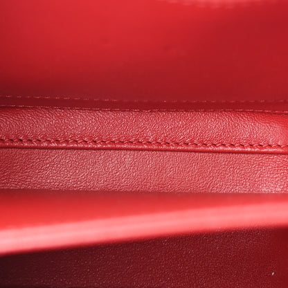 Chanel Caviar Quilted Small CC Filigree Vanity Case Red 5 of 11
