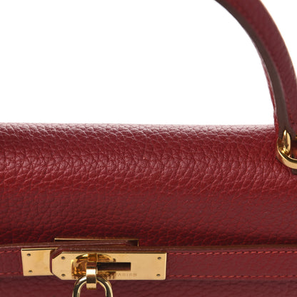 Hermes Fjord Kelly Retourne 35 Rouge Vif 12 of 17