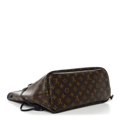 Louis Vuitton Monogram Calfskin Neo Neverfull Inside Out MM Navy 8 of 18
