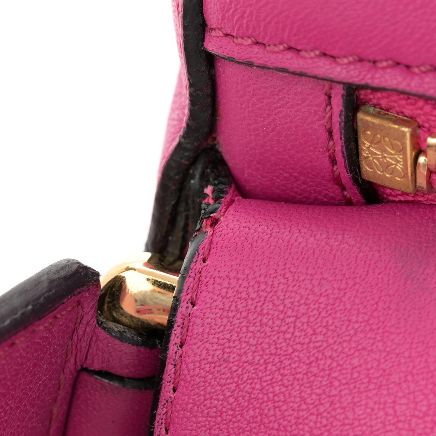 Calfskin Medium Puzzle Bag Fuchsia