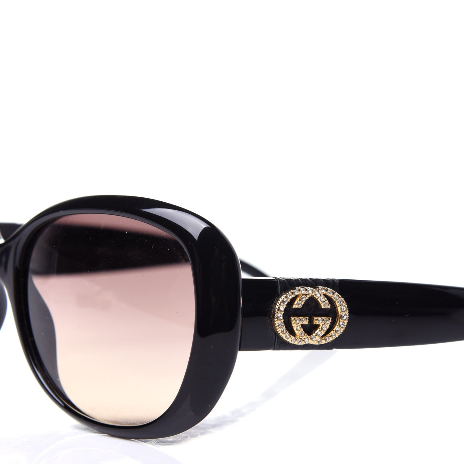 Gucci Acetate Crystal GG Sunglasses GG 3644/N/S Black 7 of 9
