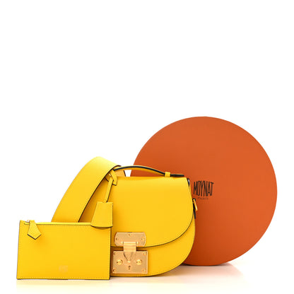Moynat Carat Calfskin Flori PM Citrine 14 of 14