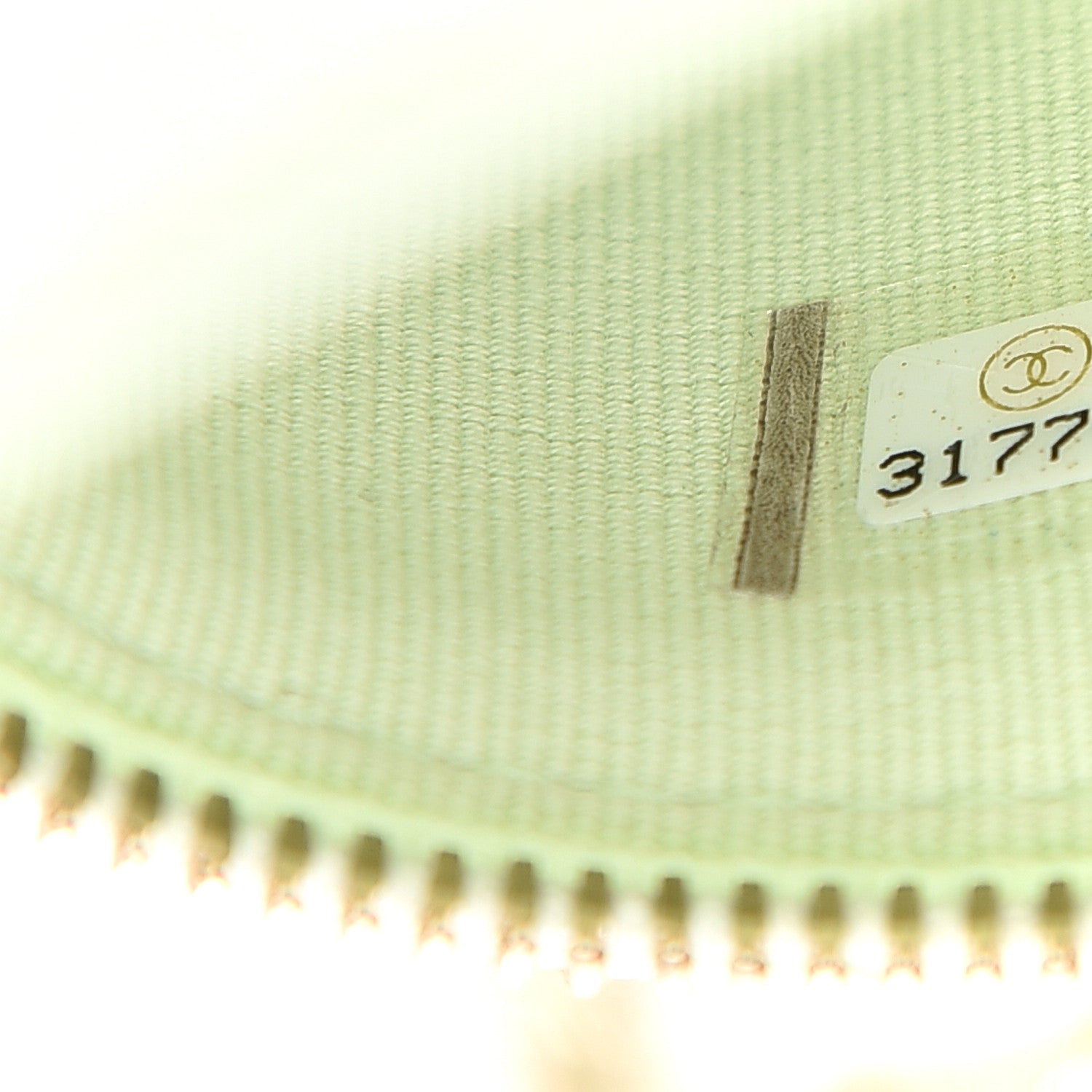 Chanel Caviar Quilted Small Handle With Care Vanity Case With Chain Light Green 9 of 9