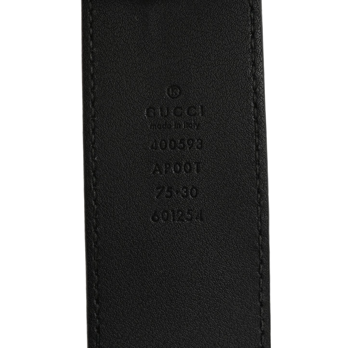 Calfskin Double G 40mm Belt 75 30 Black