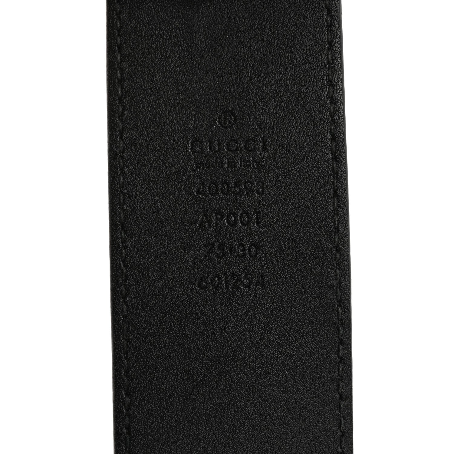 Gucci Calfskin Double G 40mm Belt 75 30 Black 5 of 9