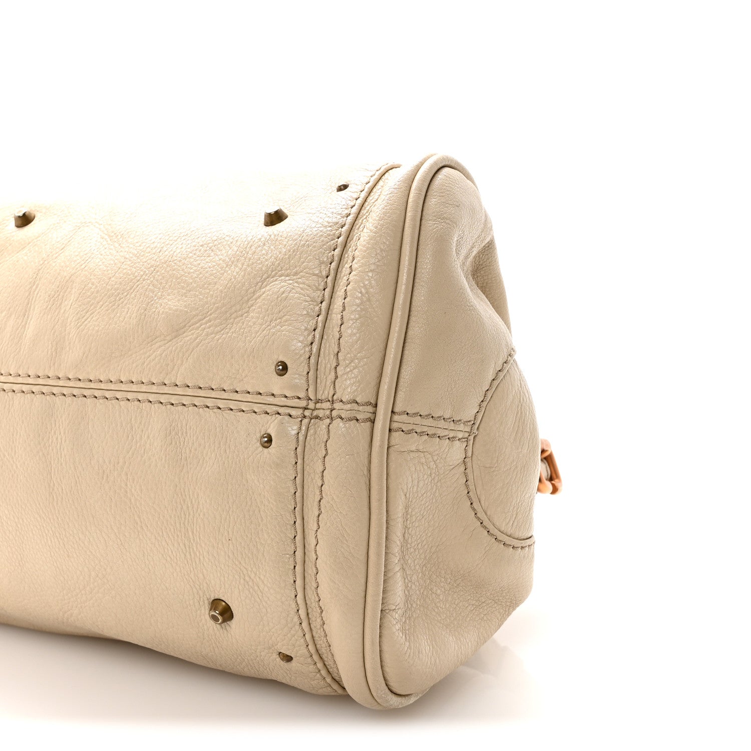 Chloe Calfskin Medium Paddington Satchel White 9 of 9