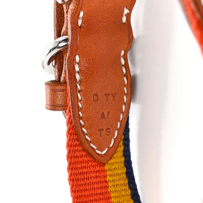 Hermes Toile Natural Bridle Robocar II Dog Collar M Dark Irish 5 of 7