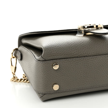 Gucci Dollar Calfskin Interlocking G Top Handle Shoulder Bag Loess 8 of 9