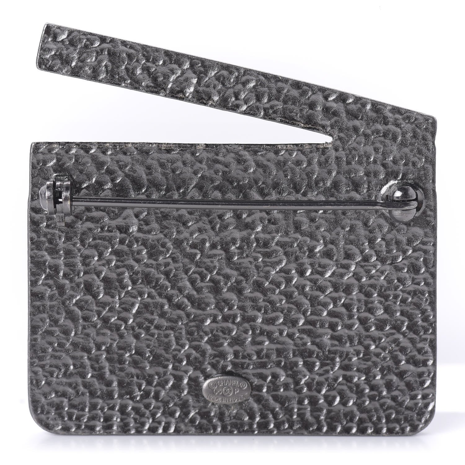 Chanel Metal Resin Coco Movie Brooch Black 3 of 4