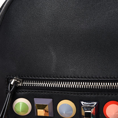 Fendi Vitello Dolce Studded Mini Backpack Black Multicolor 11 of 11