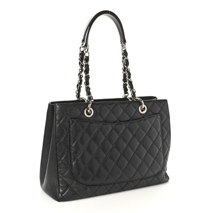 Chanel Caviar Quilted Grand Shopping Tote GST Black 3 of 10