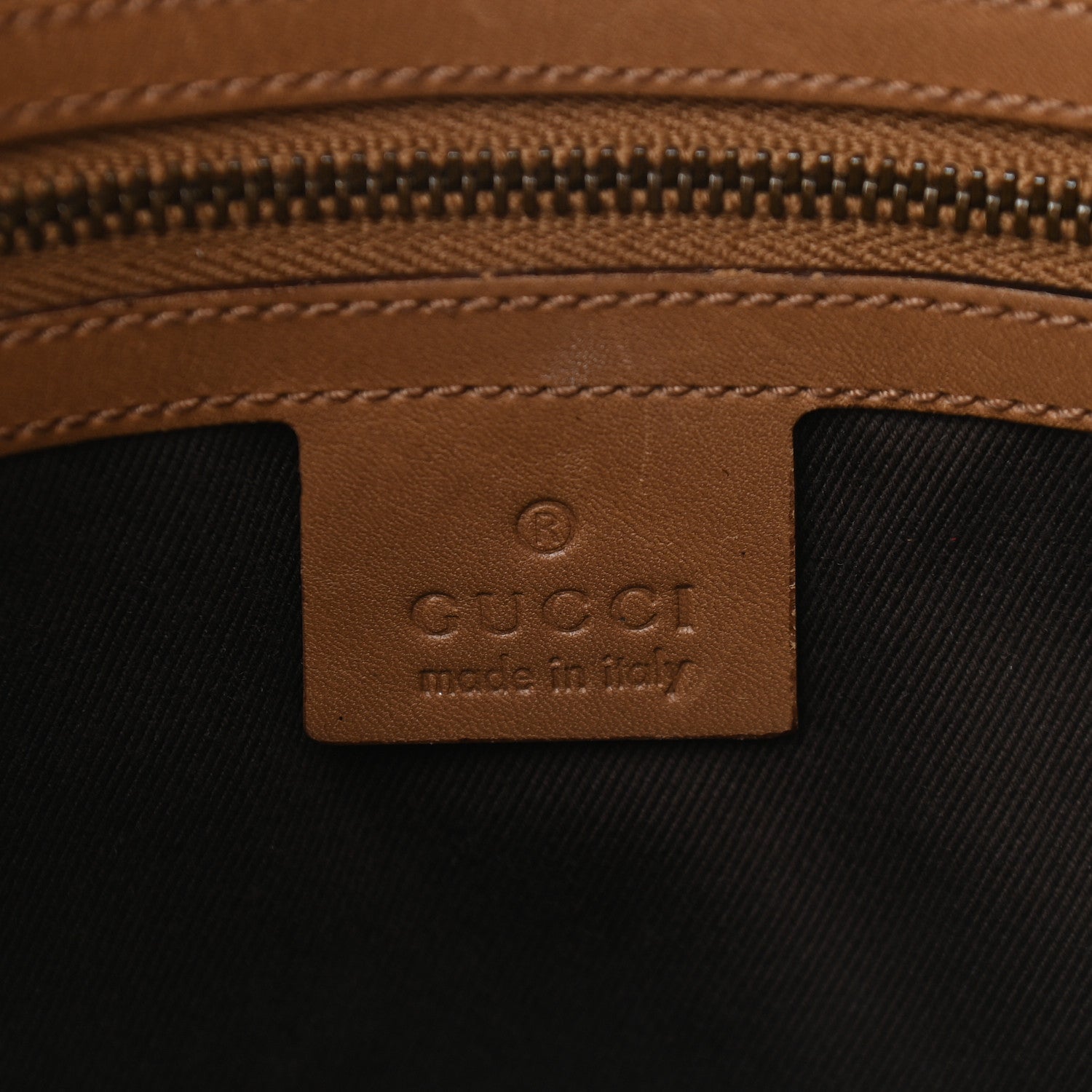 Gucci Monogram Braided Shoulder Bag Brown 5 of 8
