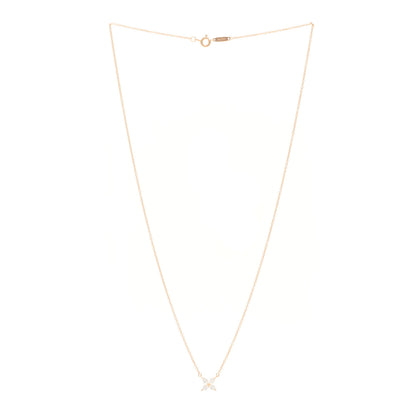 Tiffany 18K Rose Gold Diamond Small Victoria Necklace 3 of 4