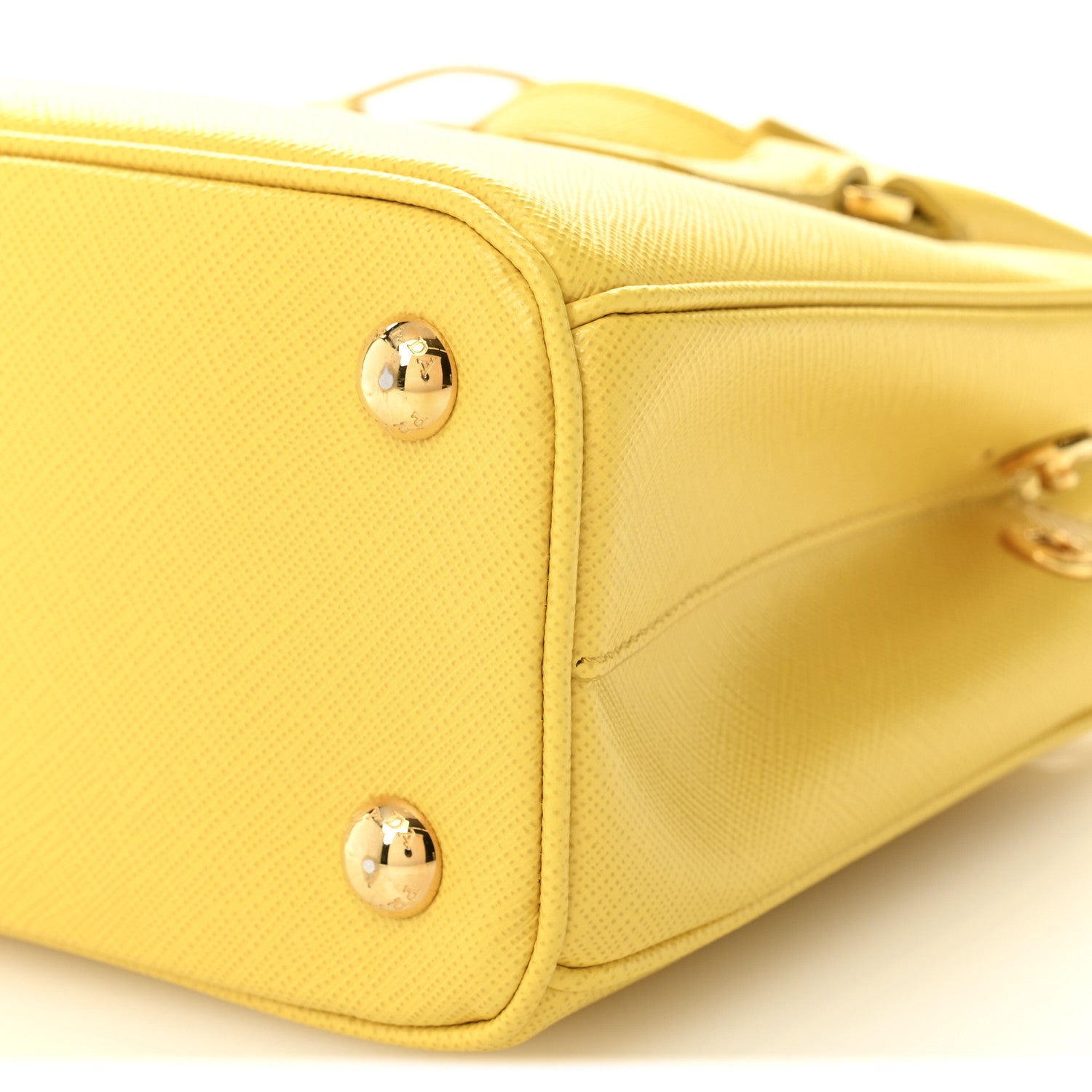 Prada Saffiano Lux Mini Galleria Double Zip Tote Soleil 23 of 27