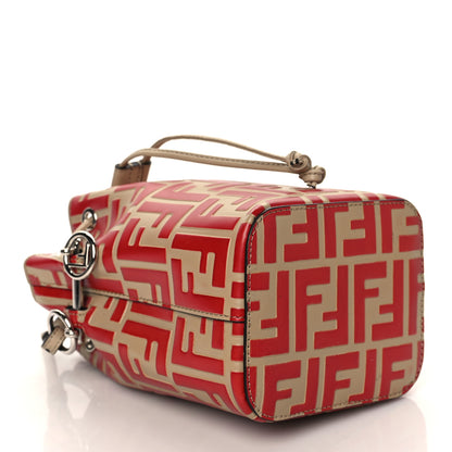 Fendi Vitello Liberty F is Fendi FF Embossed Mini Mon Tresor Bucket Bag Amido Fiamma 4 of 11