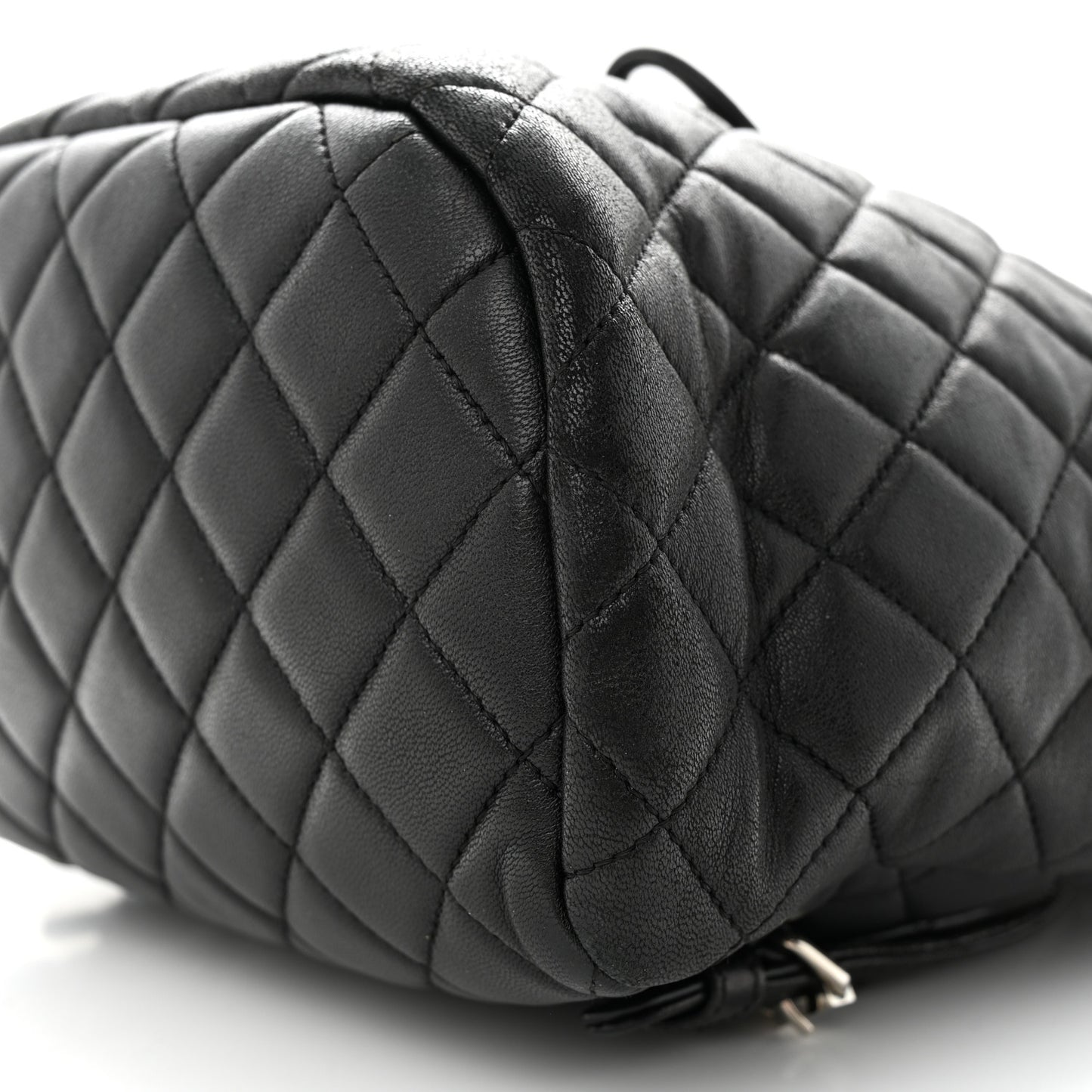 Lambskin Quilted Small Urban Spirit Backpack Black